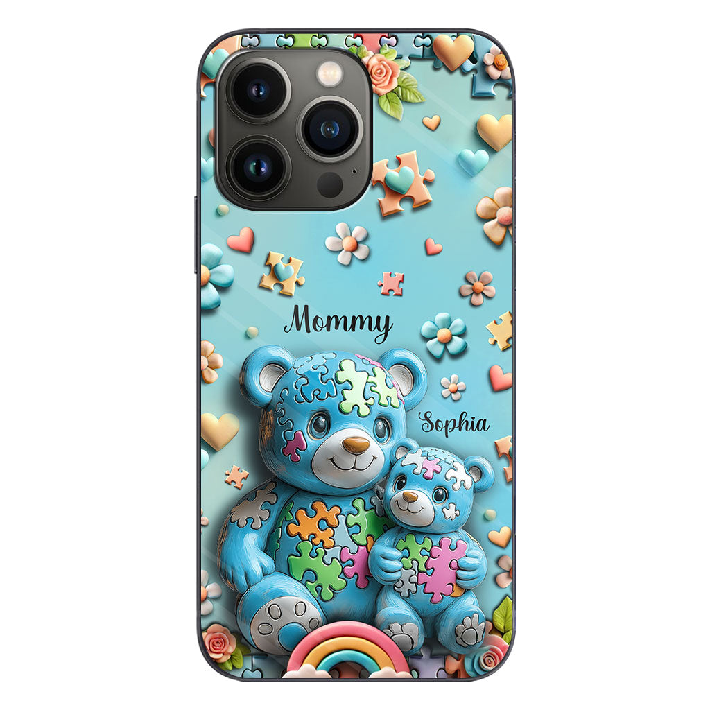 Mama Bear - Personalized Autism Awareness Phone Case