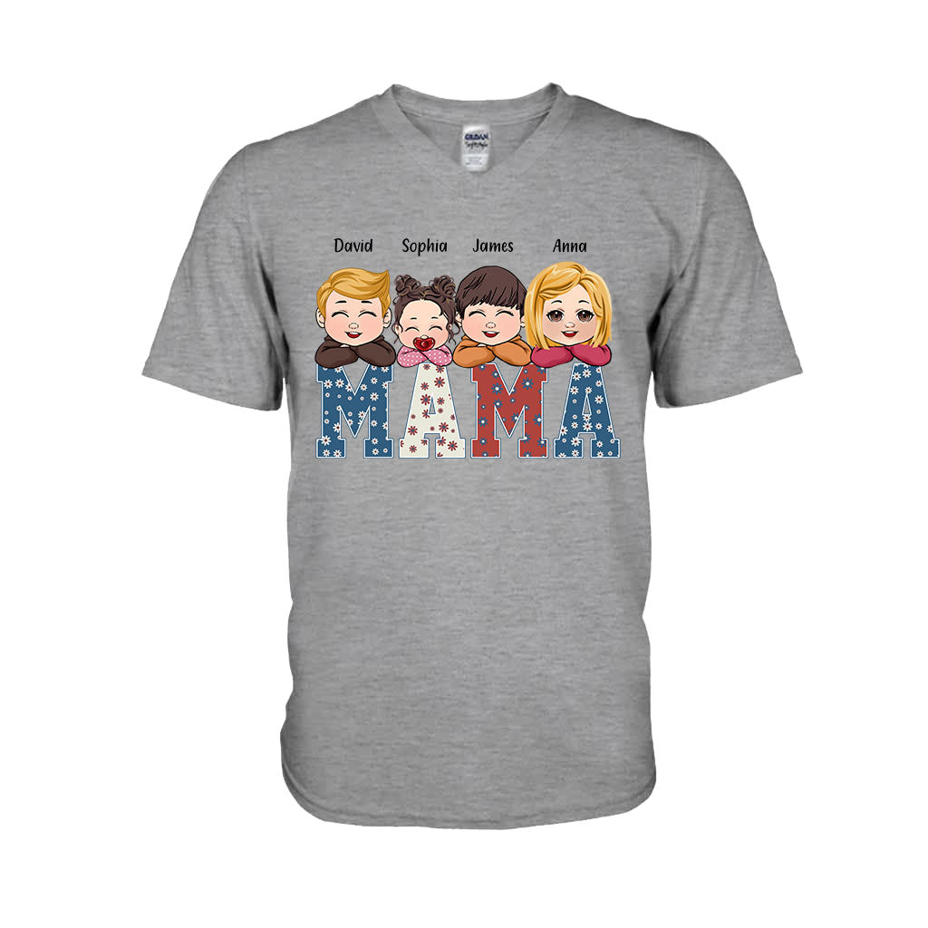 American Mama Any Title Vintage Retro Style - Personalized Mother T-shirt And Hoodie