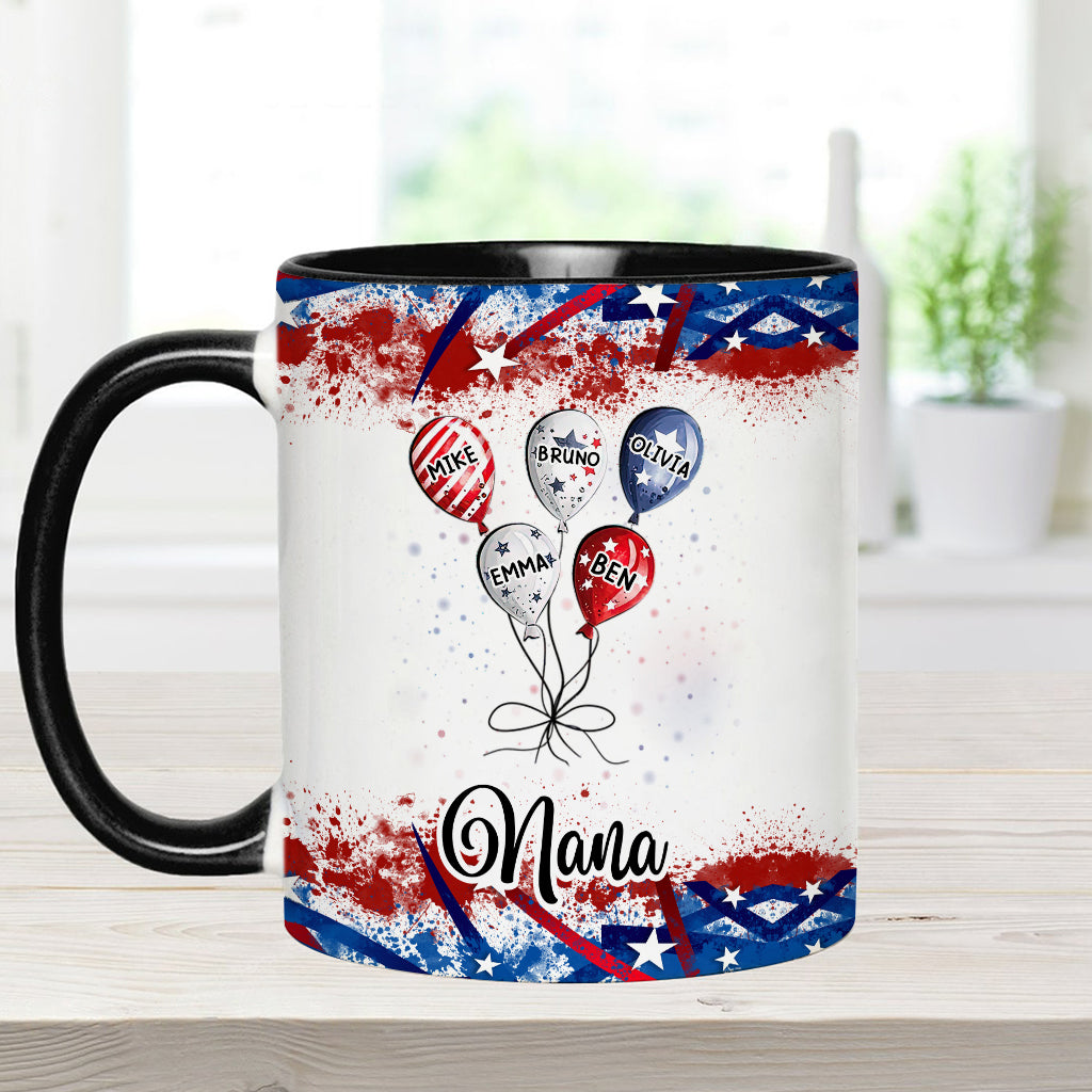 Grandma's Sweethearts - Personalized Grandma Accent Mug