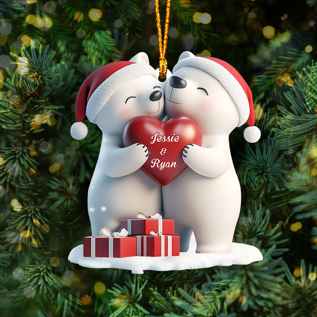 You & Me This Christmas - Personalized Couple Ornament