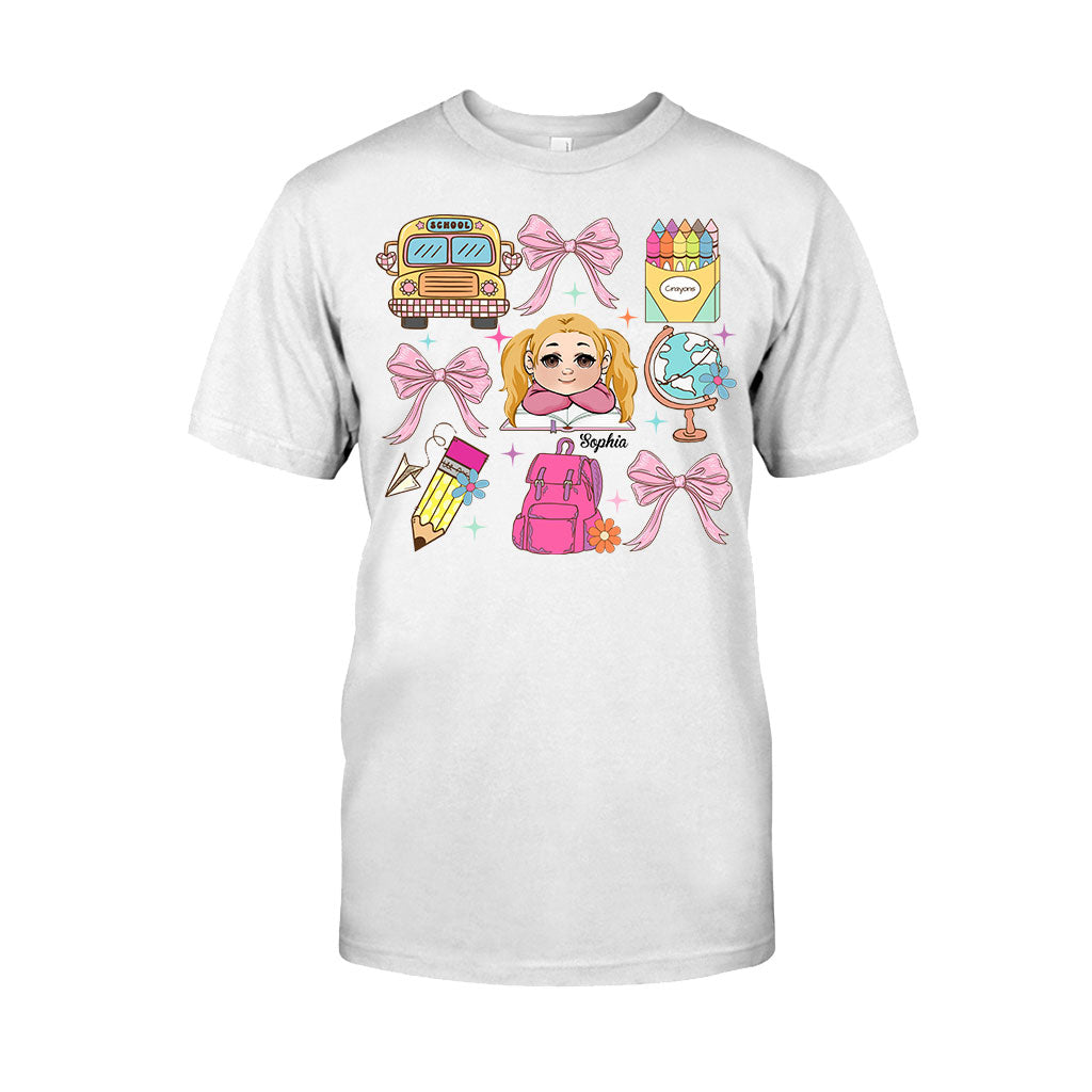 Back to School Coquette - Personalized Kid T-shirt And Hoodie