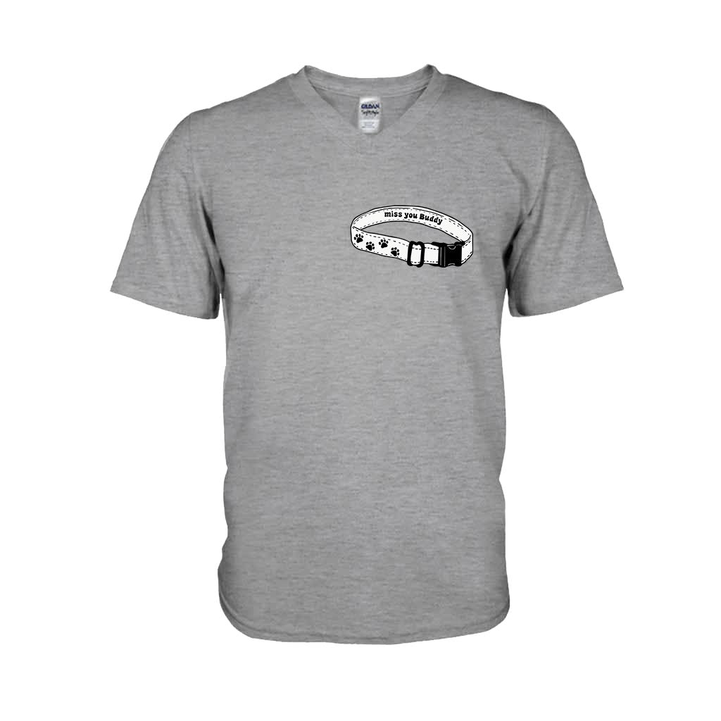Collier « Tu me manques » - T-shirt et sweat à capuche personnalisés pour chien