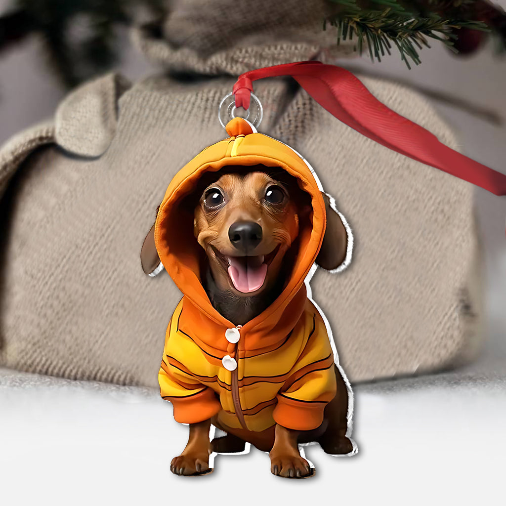 I Love My Dogs - Personalized Dog Custom Shaped Ornament