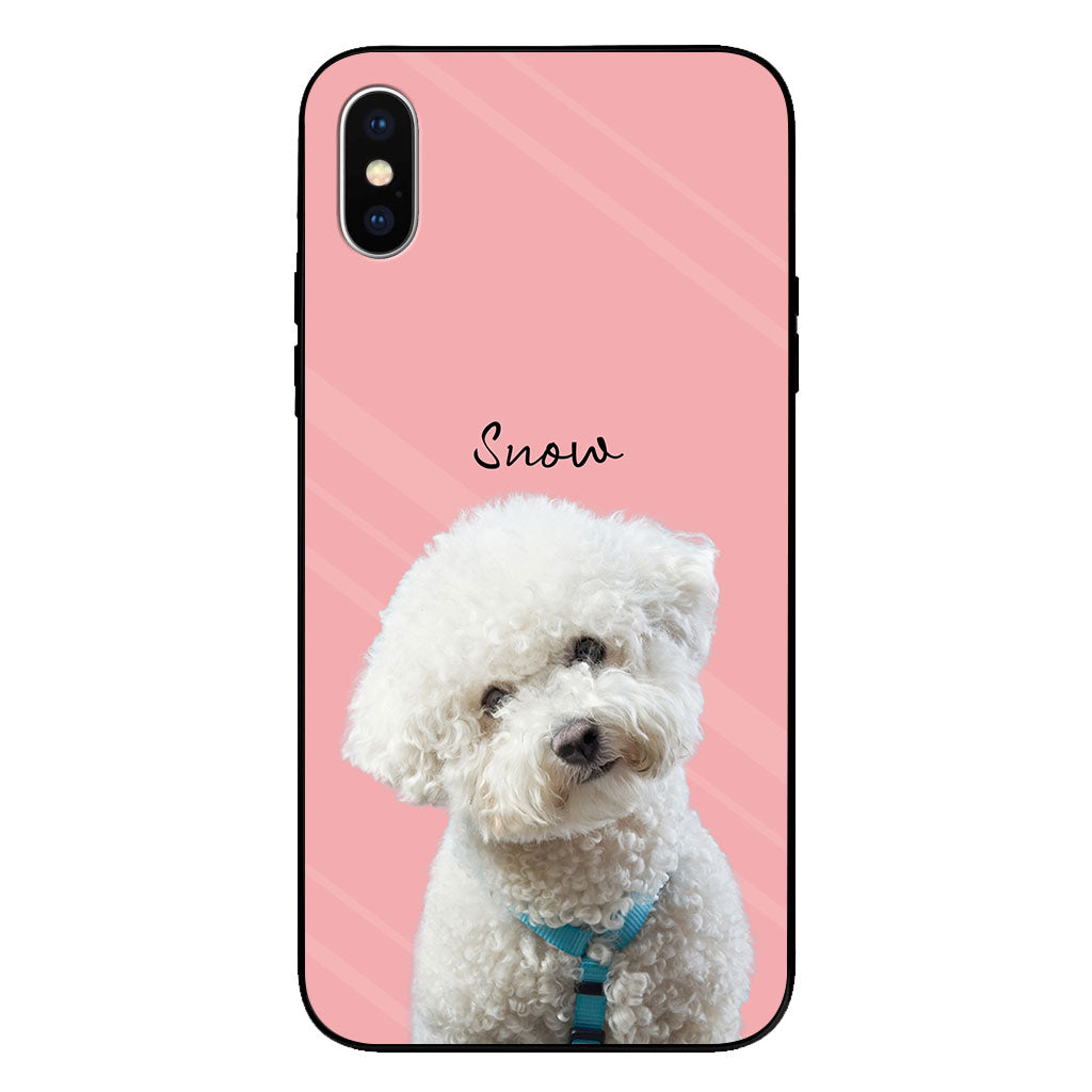 Lovely Dog Cat Pet Portrait - Personalized Dog Clear Phone Case