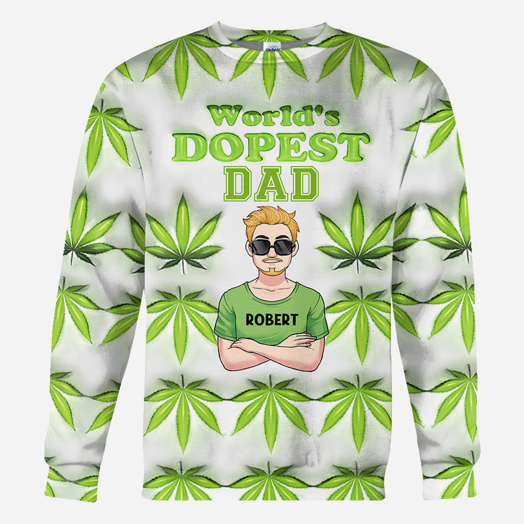 Dopest Dad Ever - Personalized Father All Over Shirt