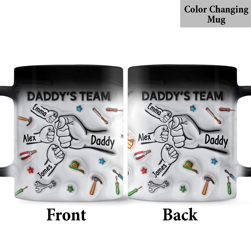 Daddy's Team - Personalized Father Mug