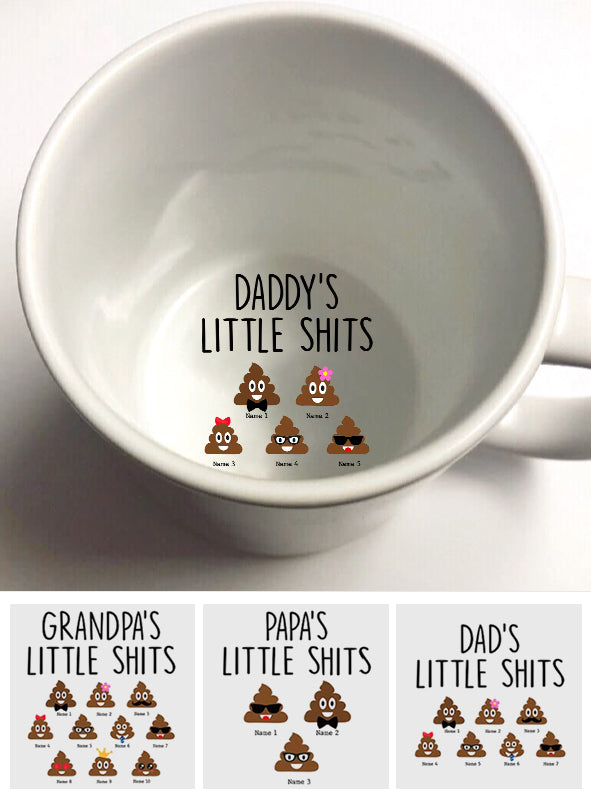 Dad's Little Cuties - Personalized Father Hidden Message Mug