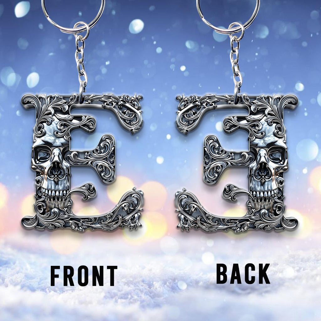 Skull Alphabet - Personalized Skull Keychain