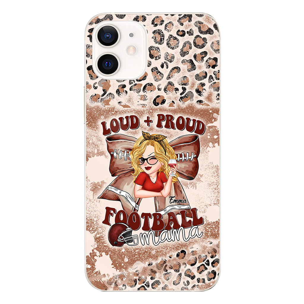 Coque de téléphone transparente personnalisée « Football Loud Proud » (Tous titres)