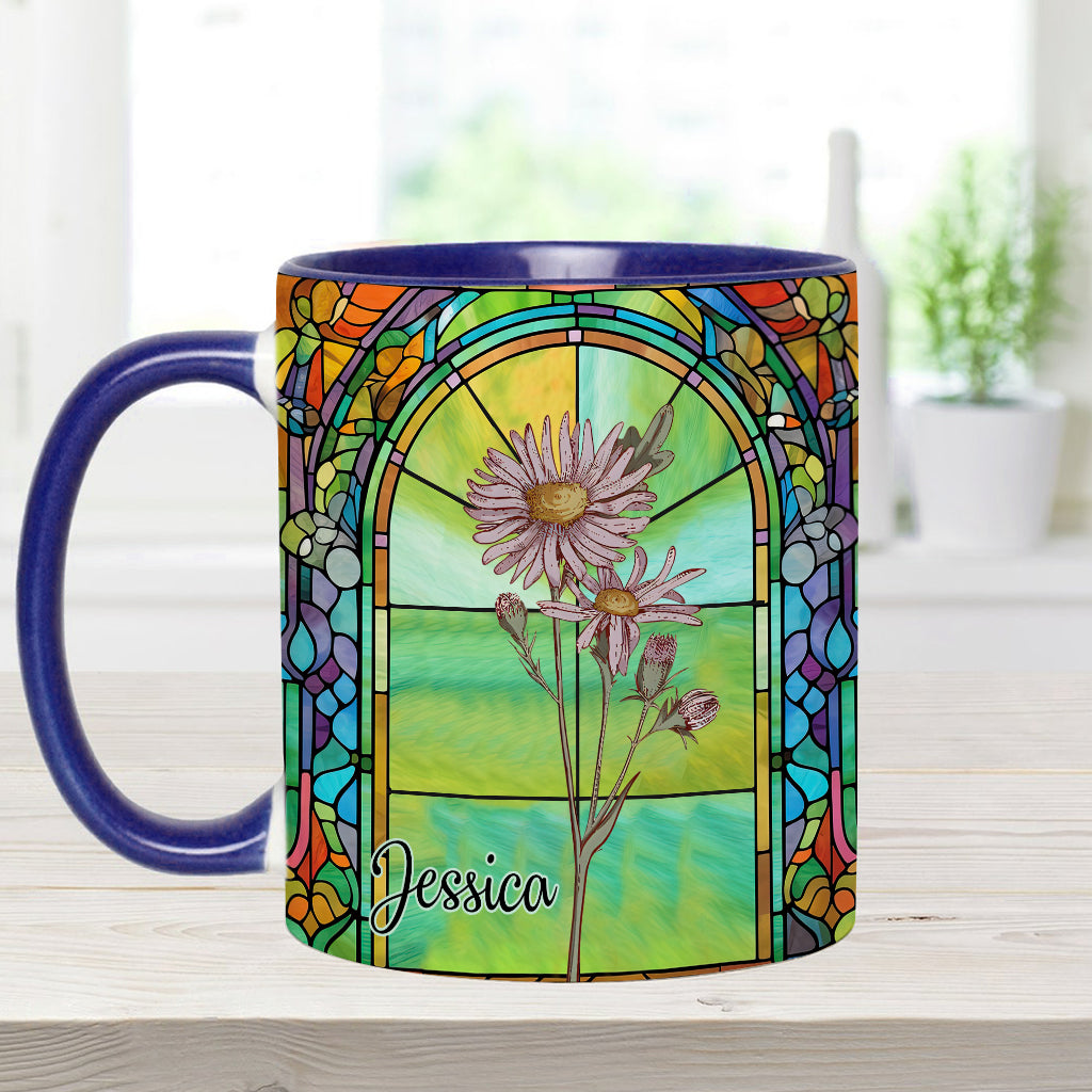 Soyez votre propre fleur de naissance magnifique - Mug personnalisé