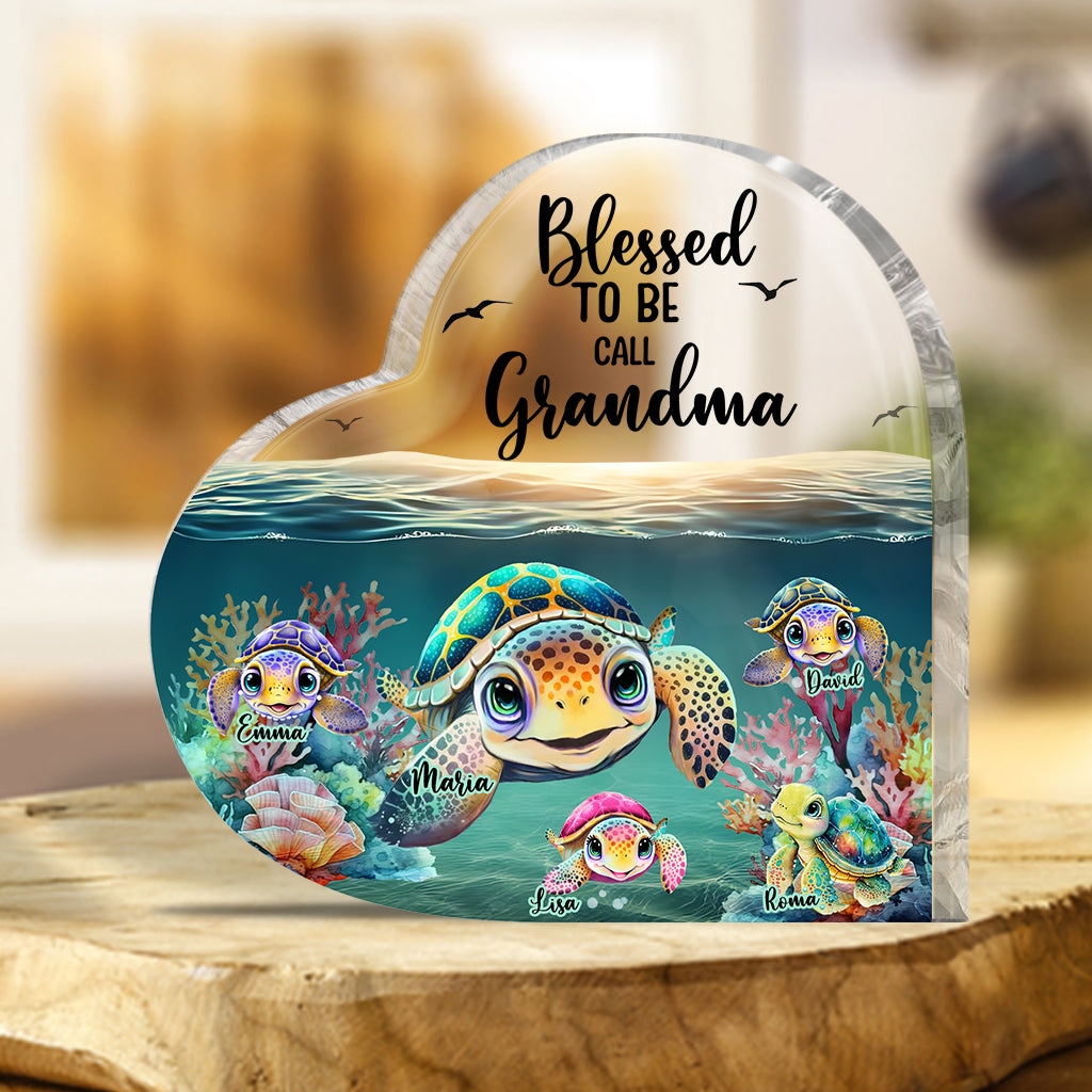 Blessed To Be Called Grandma/Nana/Gigi - Personalized Grandma Custom Shaped Acrylic Plaque