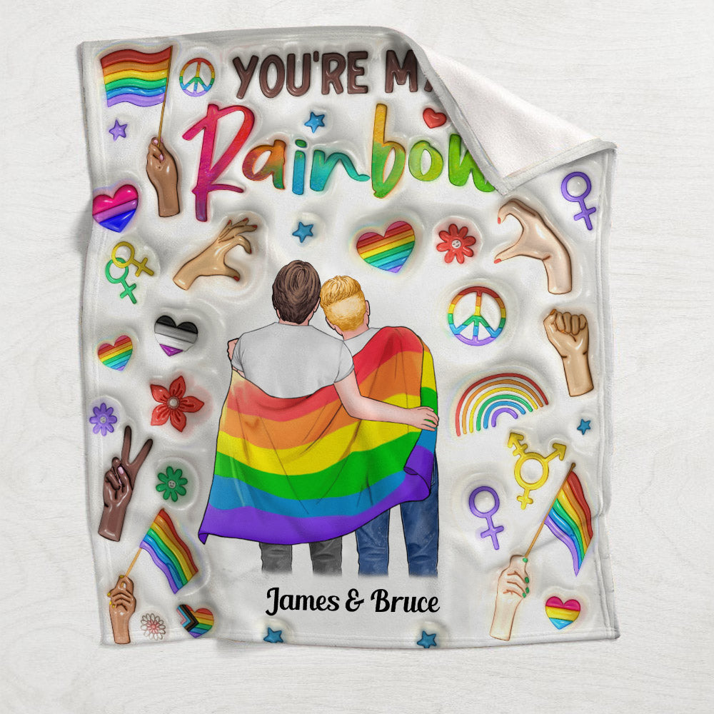 Tu es mon arc-en-ciel - Couverture de soutien LGBT personnalisée