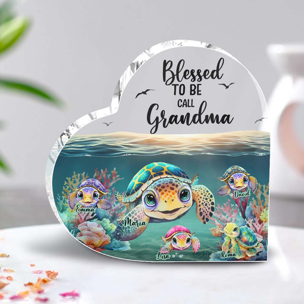 Blessed To Be Called Grandma/Nana/Gigi - Personalized Grandma Custom Shaped Acrylic Plaque