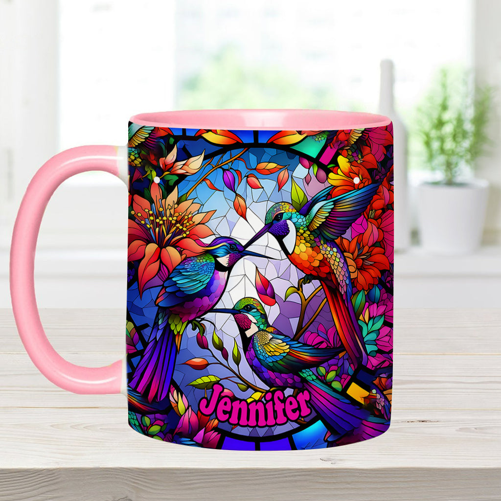 Love Hummingbirds - Personalized Hummingbird Accent Mug