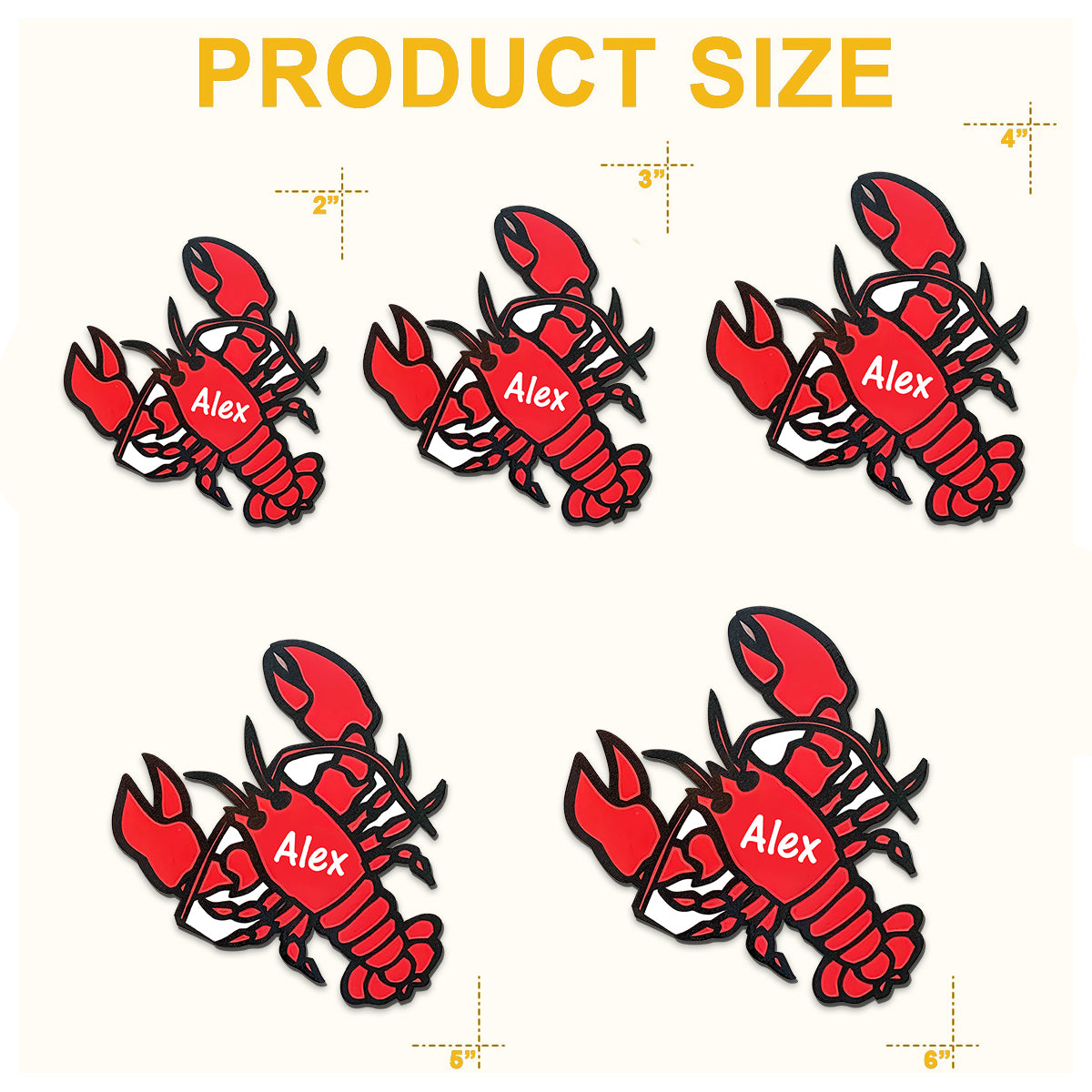 Décorations de porte pour croisière au homard - Aimant de croisière personnalisé