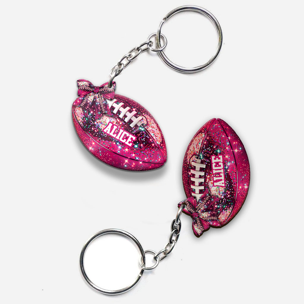 Im Oktober schauen wir zu – personalisierter Fußball-Schlüsselanhänger