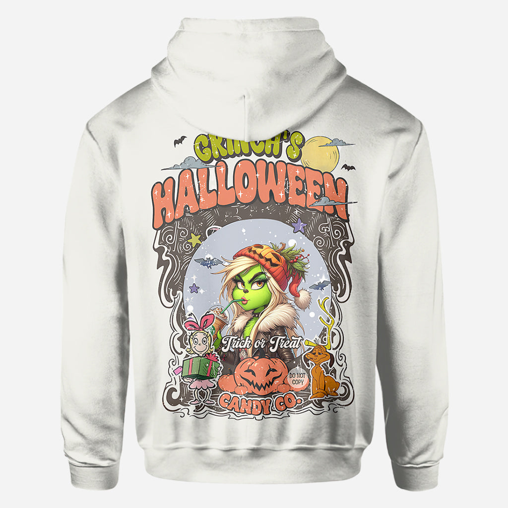 Green Pumpkin Mama Any Title - Personalized Stole Christmas All Over Shirt