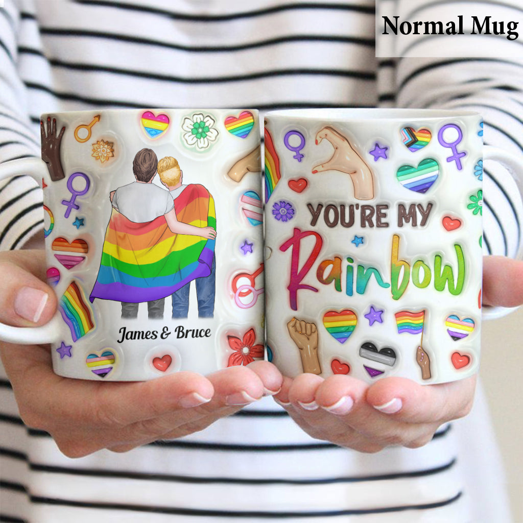 Du bist mein Regenbogen – Personalisierte Tasse zur Unterstützung der LGBTQ+-Community