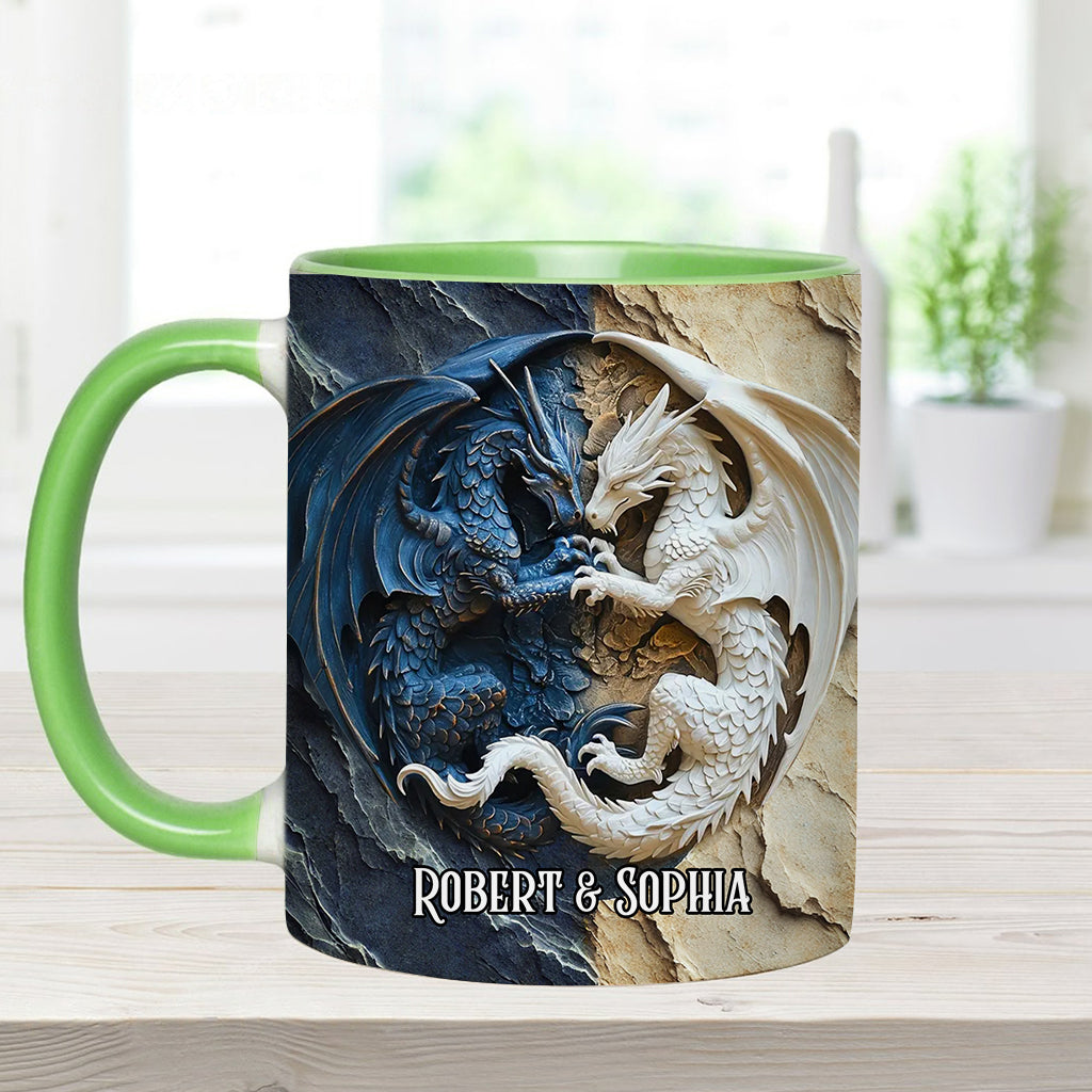 Mug personnalisé « J’adore les dragons »