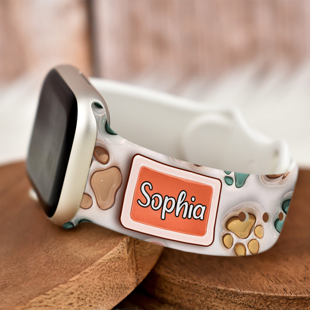 Best Dog Mom Cat Dad Ever - Personalized Dog Apple Watch Band