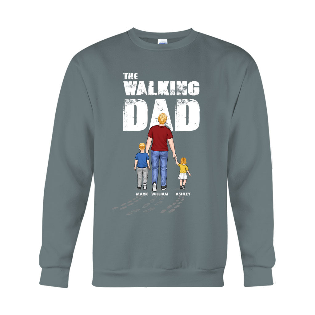 The Walking Dad - Personalized Father T-shirt And Hoodie