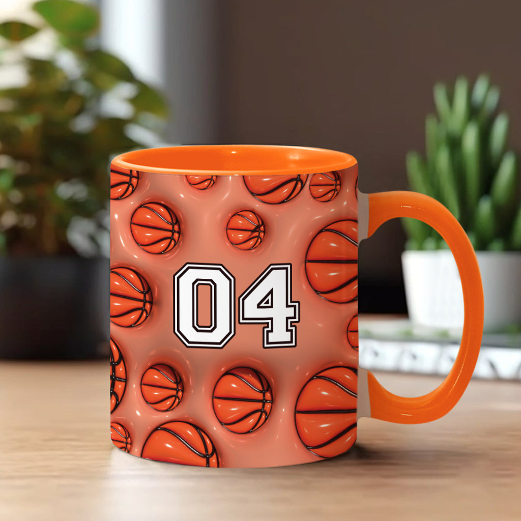 Basketball Lovers - Personalized Basketball Accent Mug