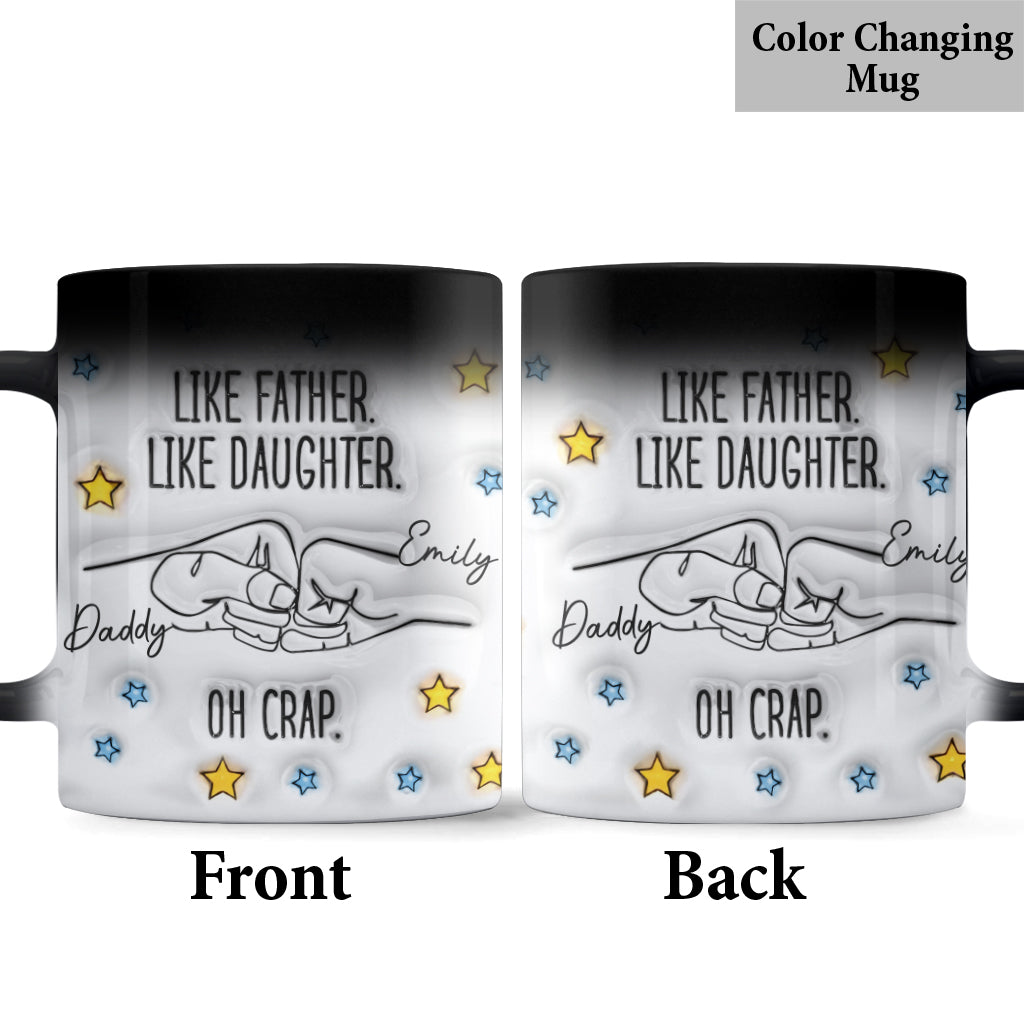 Like Father Like Daughter Son - Personalized Father Mug