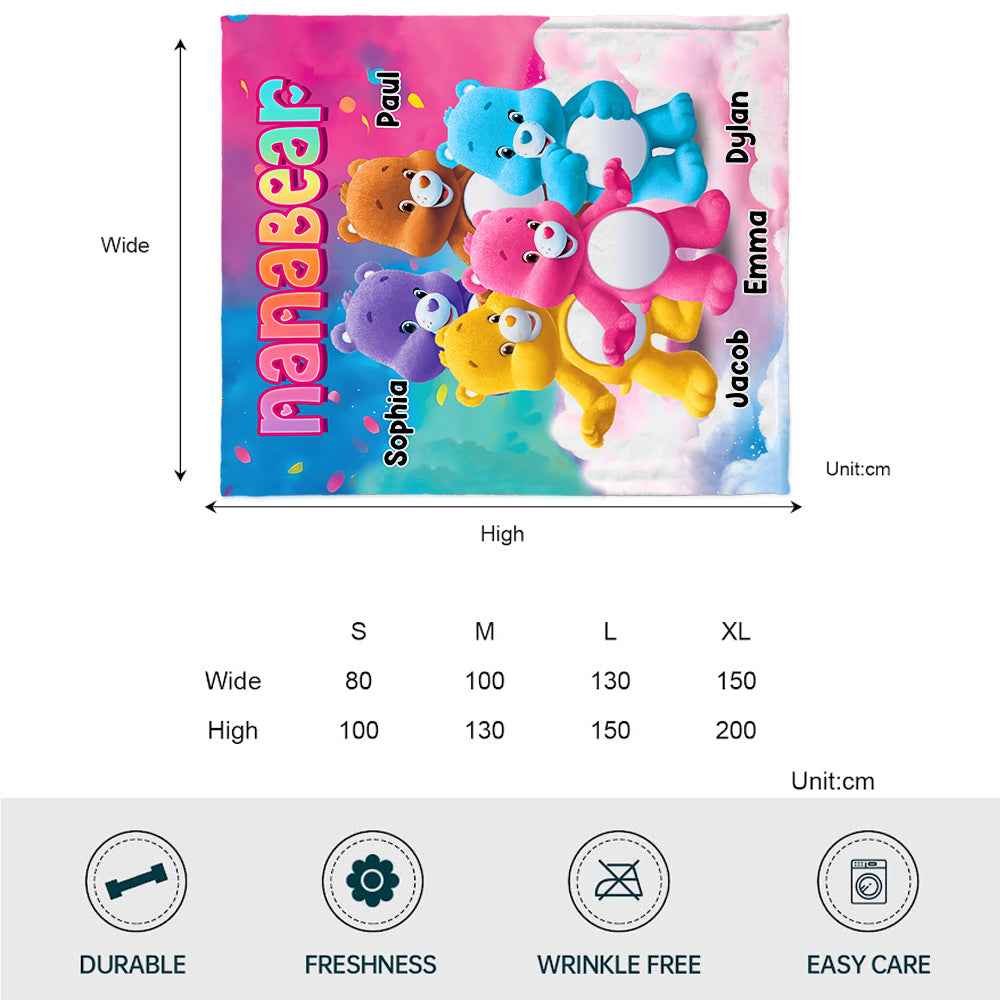 Nanabear - Personalized Grandma Blanket