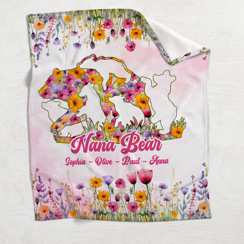Mama Bear - Personalized Mother Blanket