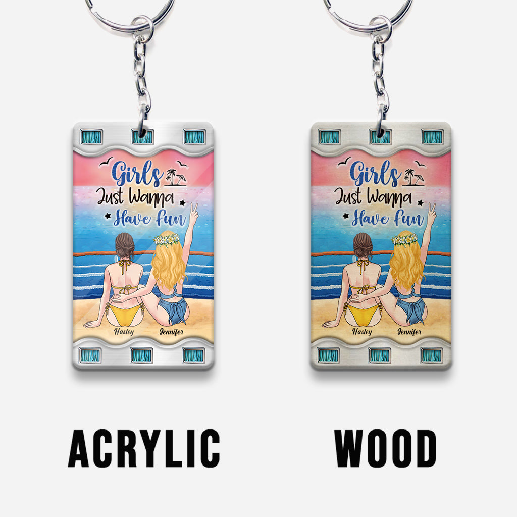 Time To Seas The Day - Personalized Cruising Keychain