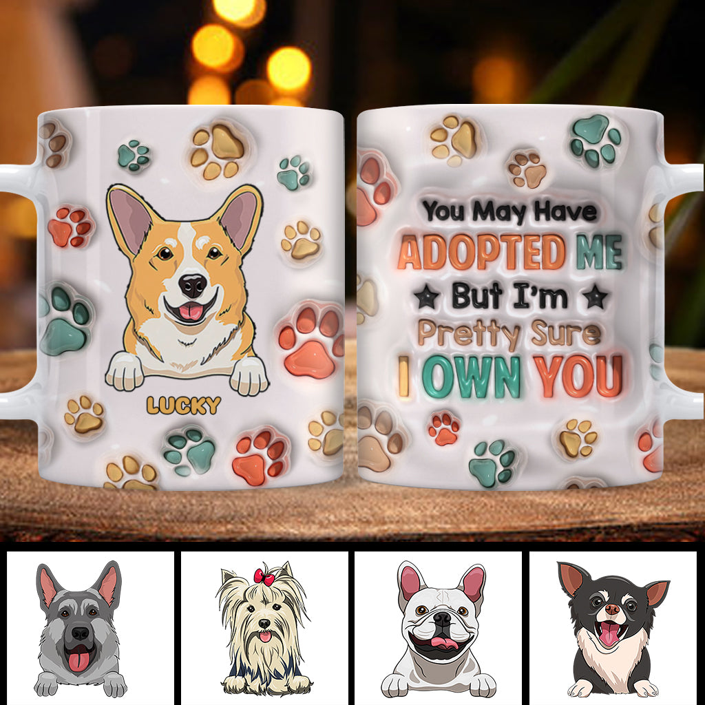 Ich bin mir ziemlich sicher, dass du mir gehörst - Personalisierte Hundetasse