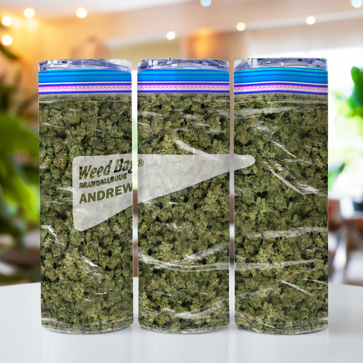 Weed Bag - Personalized Weed Skinny Tumbler