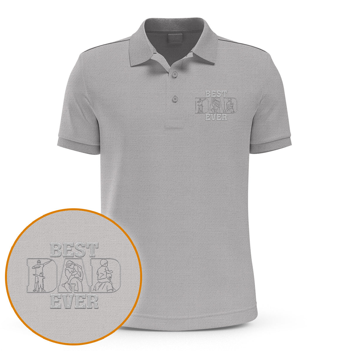 Dad/ Grandpa/ Mom... Since Year - Personalized Father Embroidered Polo Shirt