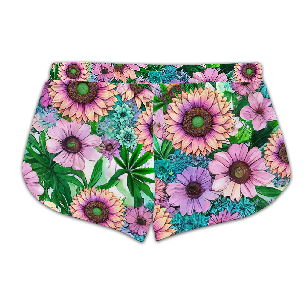 Cannabitch - Personalized Weed Hollow Tank Top and Women Shorts