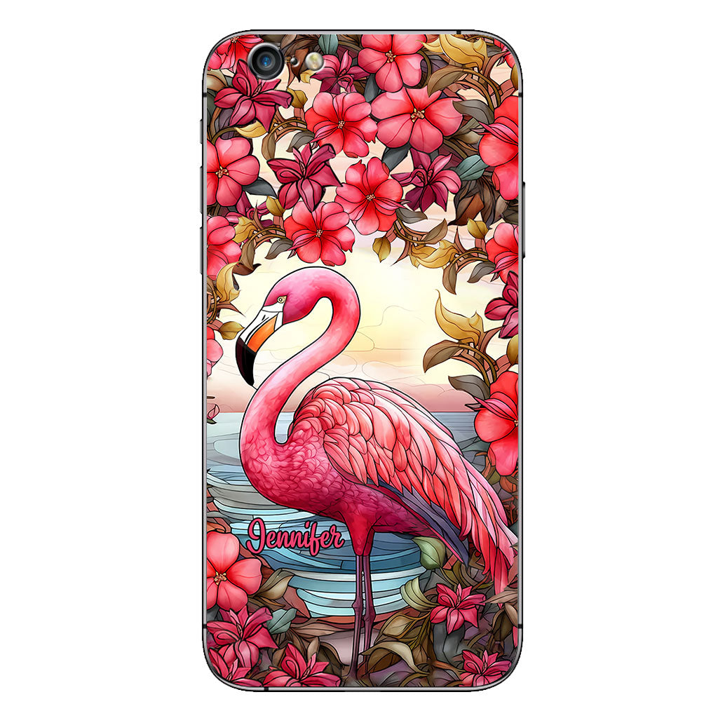 Love Flamingos - Personalized Flamingo Phone Case
