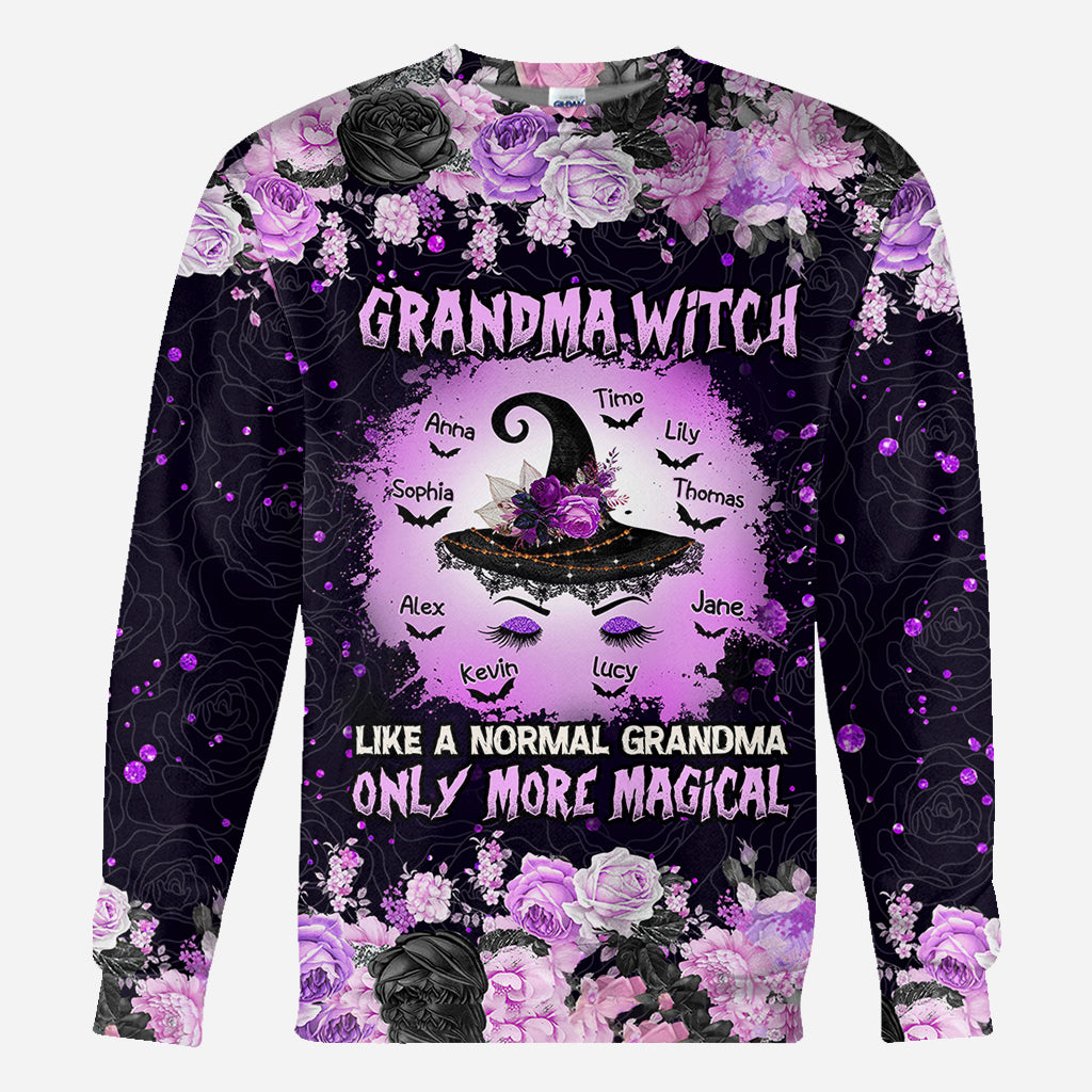 Oma Hexe - Personalisiertes Oma-Allover-Shirt