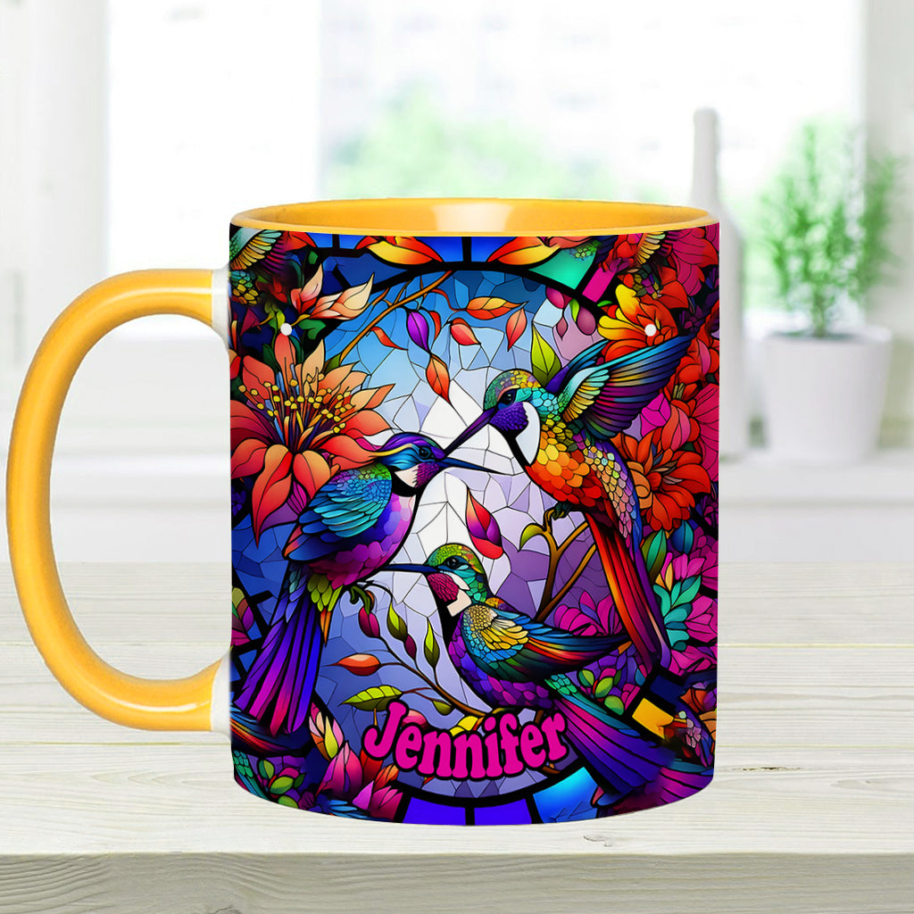 Love Hummingbirds - Personalized Hummingbird Accent Mug