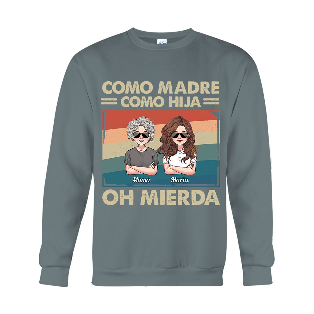 Como Madre Como Hija - Personalized Mother T-shirt And Hoodie