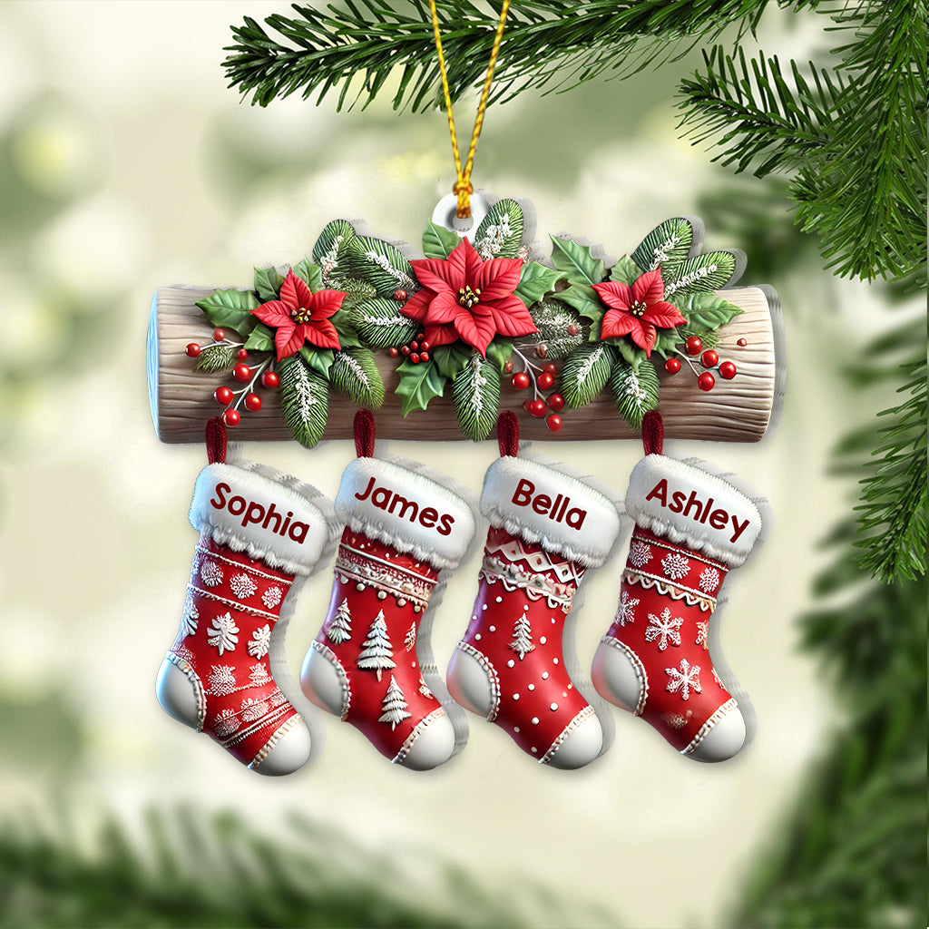 Christmas Stockings - Personalized Family Ornament