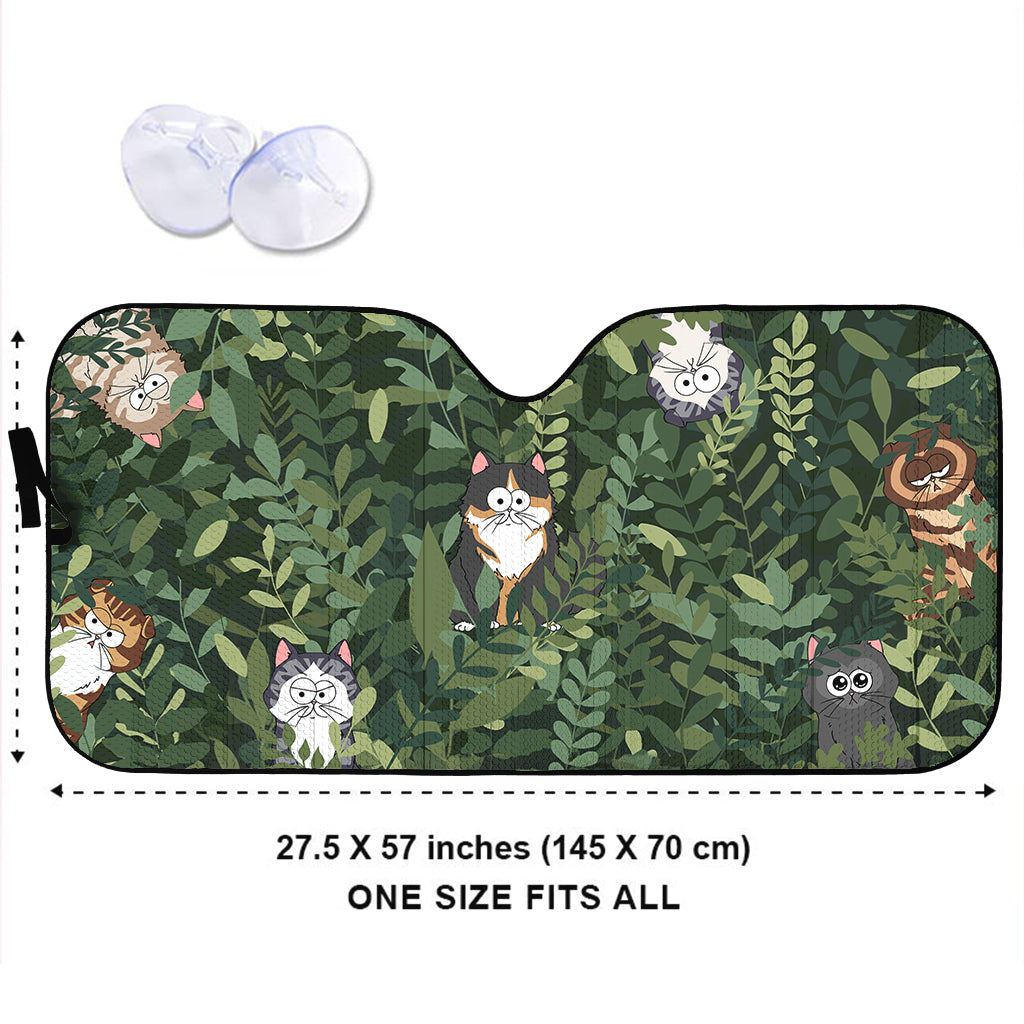 Hidden Cat - Personalized Cat Car Sunshade