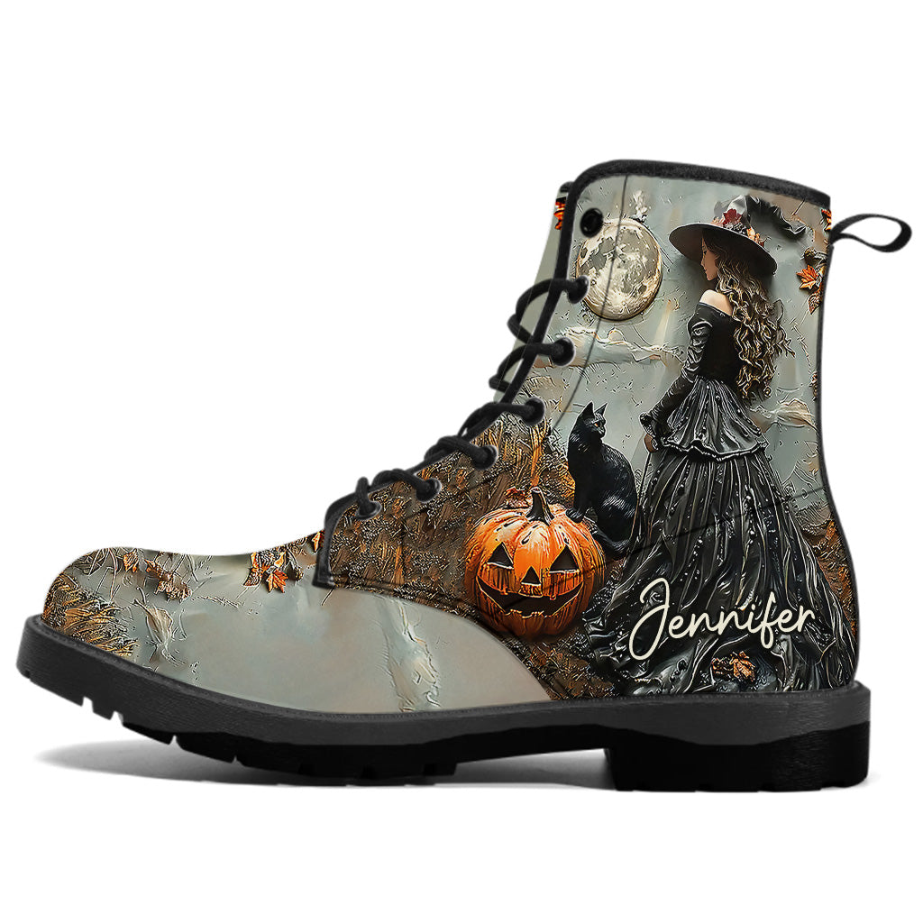 Beautiful Witch - Personalized Witch Leather Boots