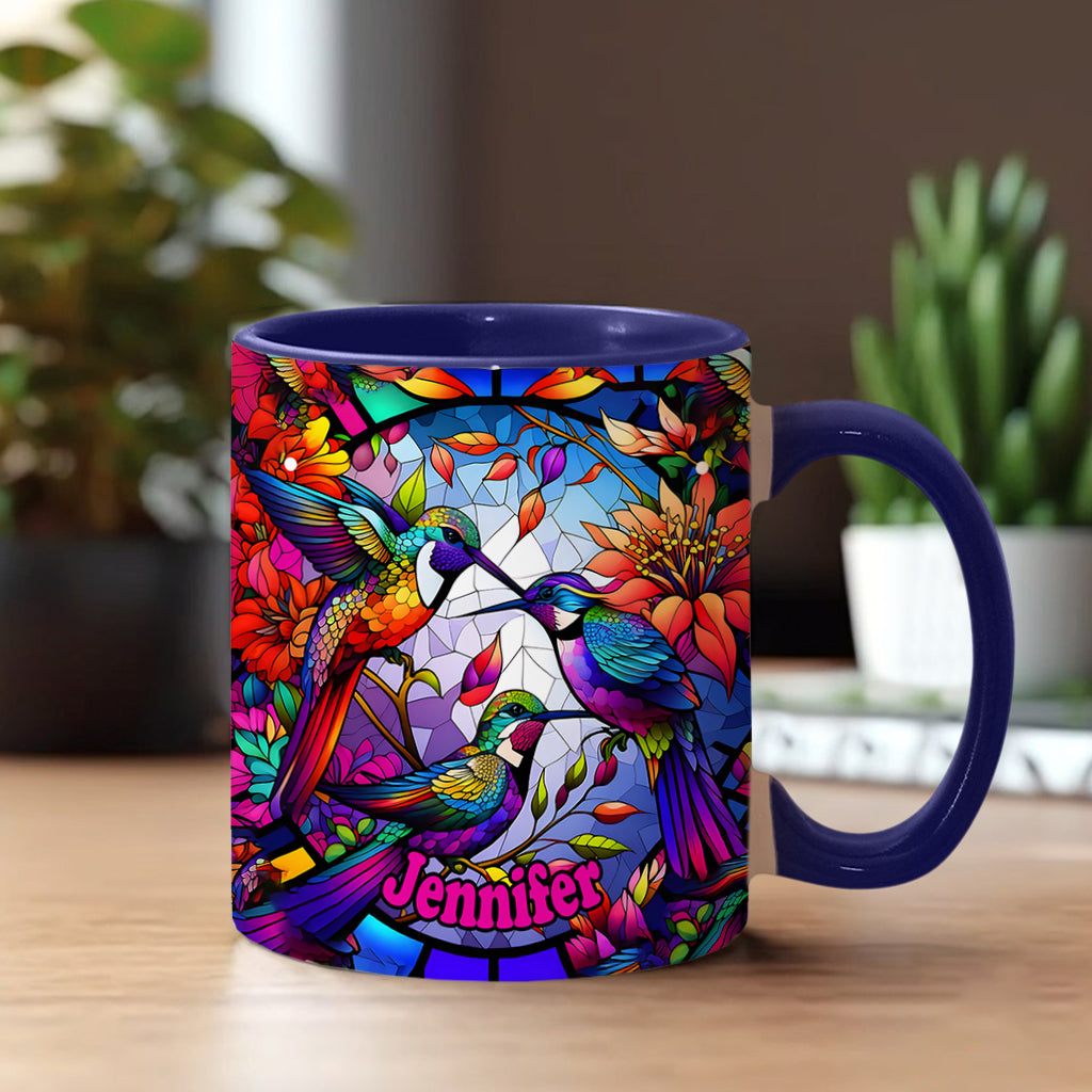 Love Hummingbirds - Personalized Hummingbird Accent Mug