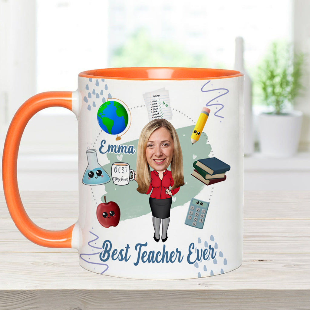 Bester Lehrer aller Zeiten - Personalisierte Tasse mit Lehrermotiv