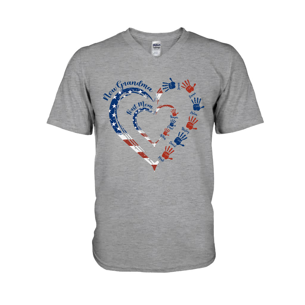 Erst Mama, jetzt Oma – Personalisiertes Oma-T-Shirt und Hoodie
