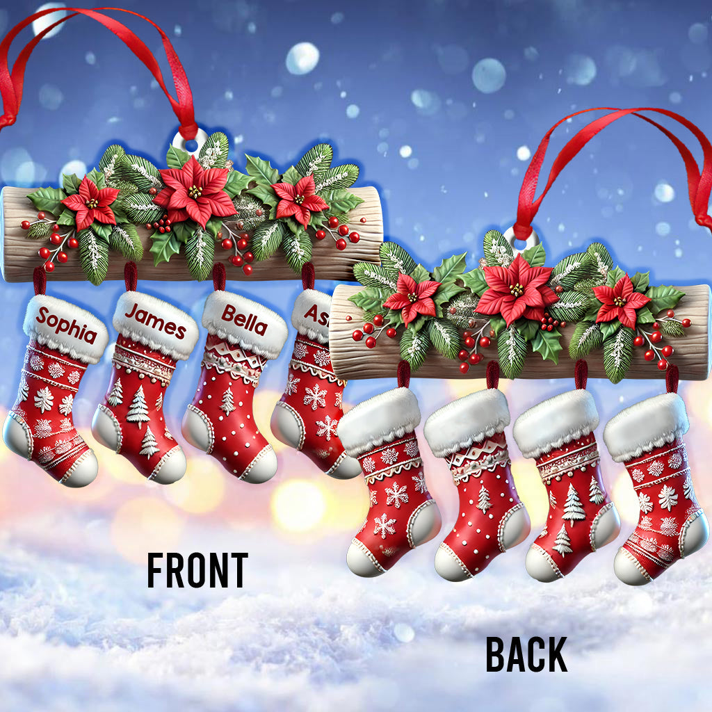 Christmas Stockings - Personalized Family Ornament