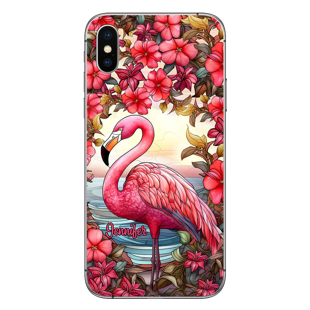 Love Flamingos - Personalized Flamingo Phone Case
