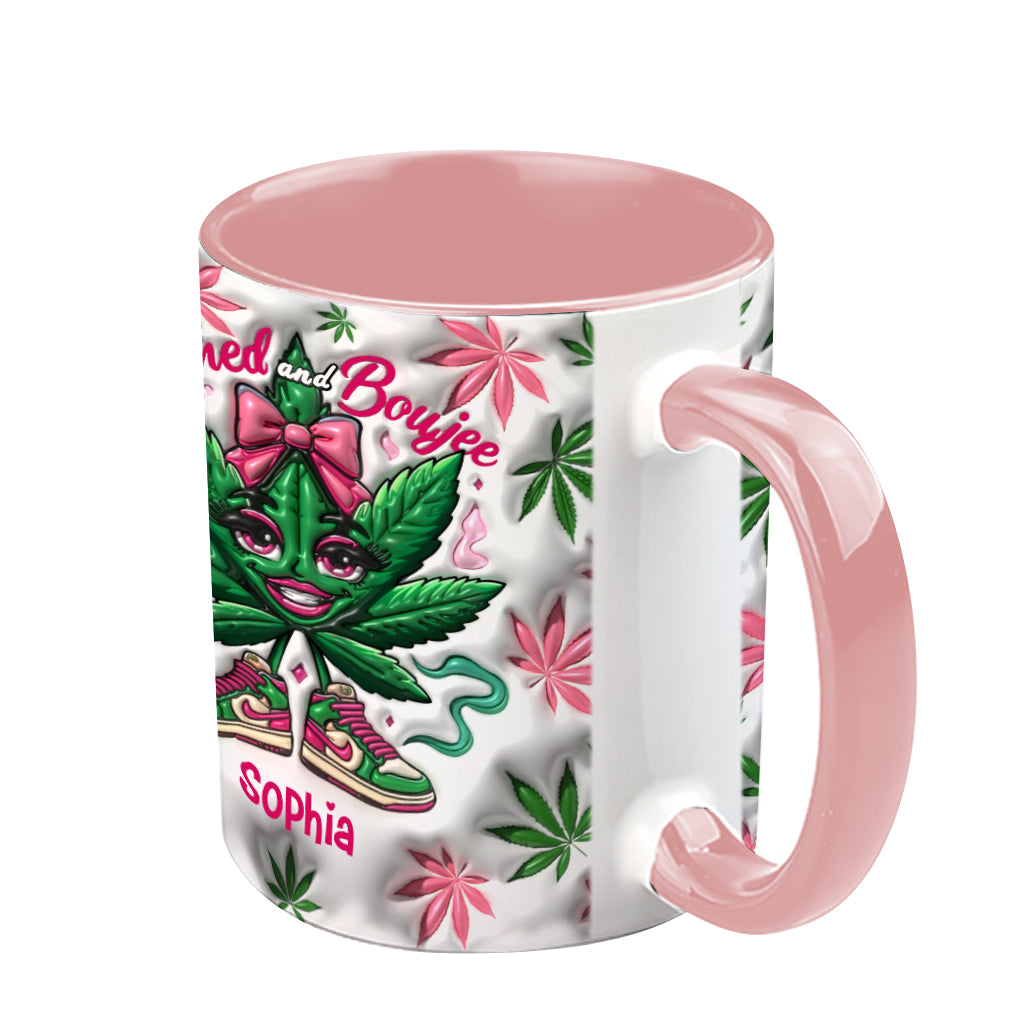 Stoned And Boujee - Personalized Weed Accent Mug
