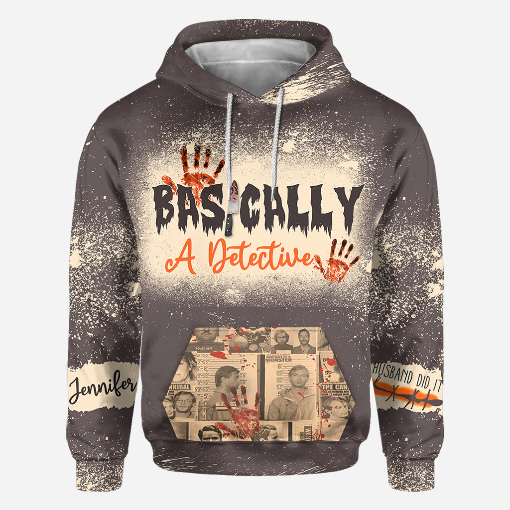 Basically A Detective - Personalized All Over Shirt