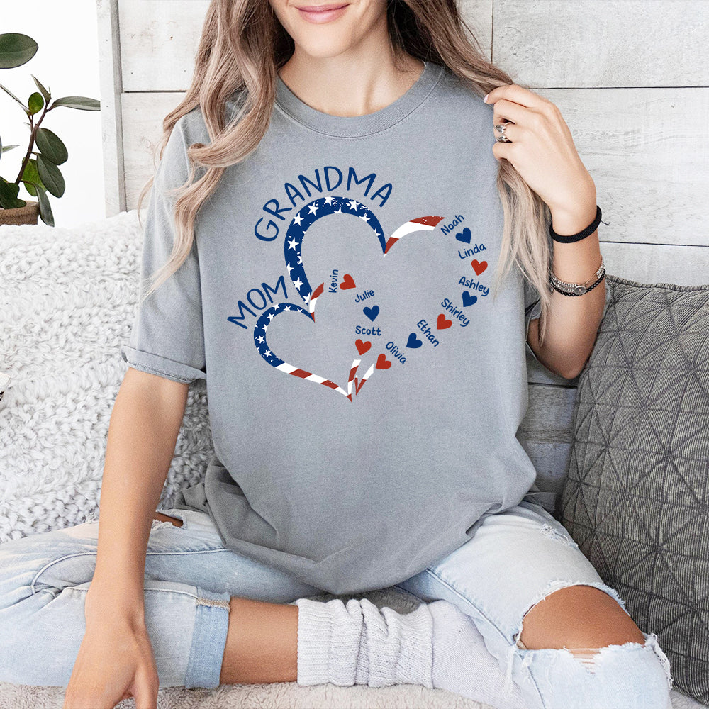 D'abord maman, maintenant grand-mère - T-shirt et sweat à capuche personnalisés pour grand-mère