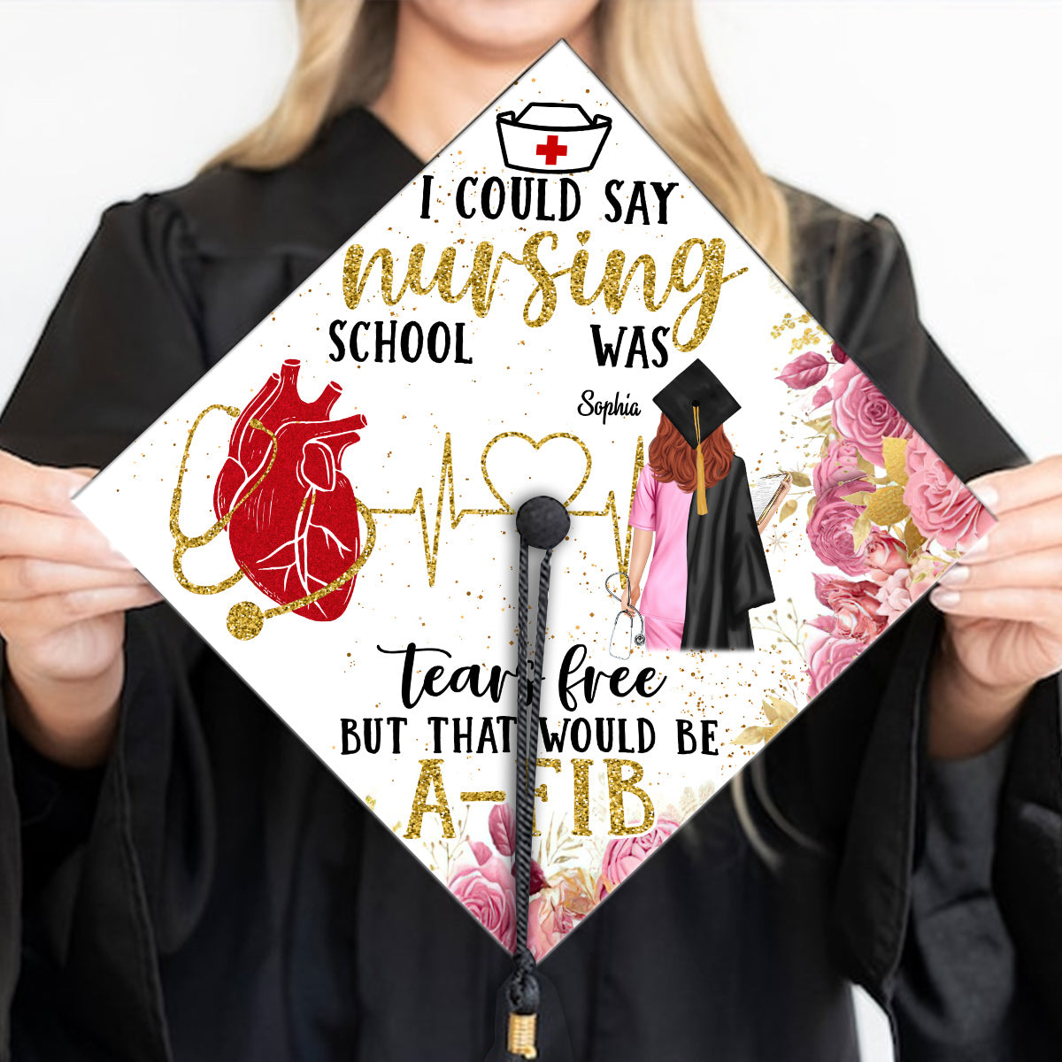 Nursing Graduation - Personalized Nurse Cap Topper